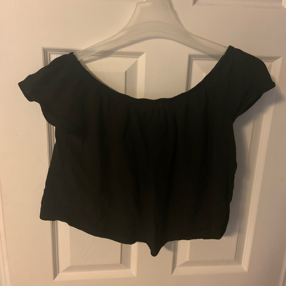 Black flowy shirt